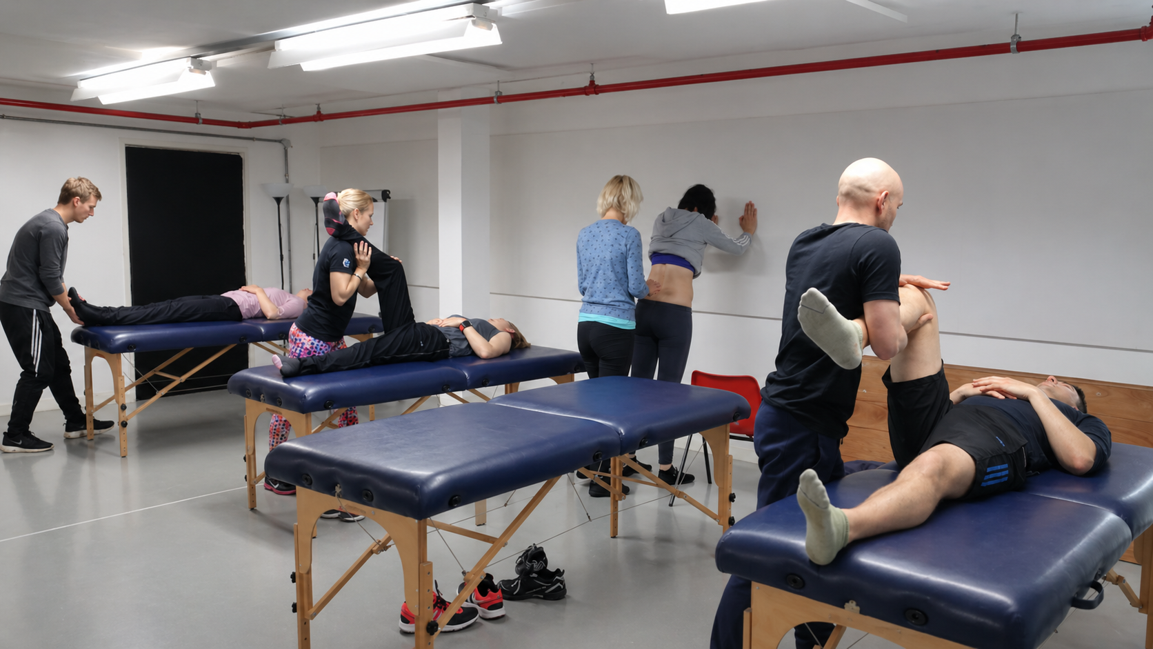 Dorn Method training workshop — participants practising techniques