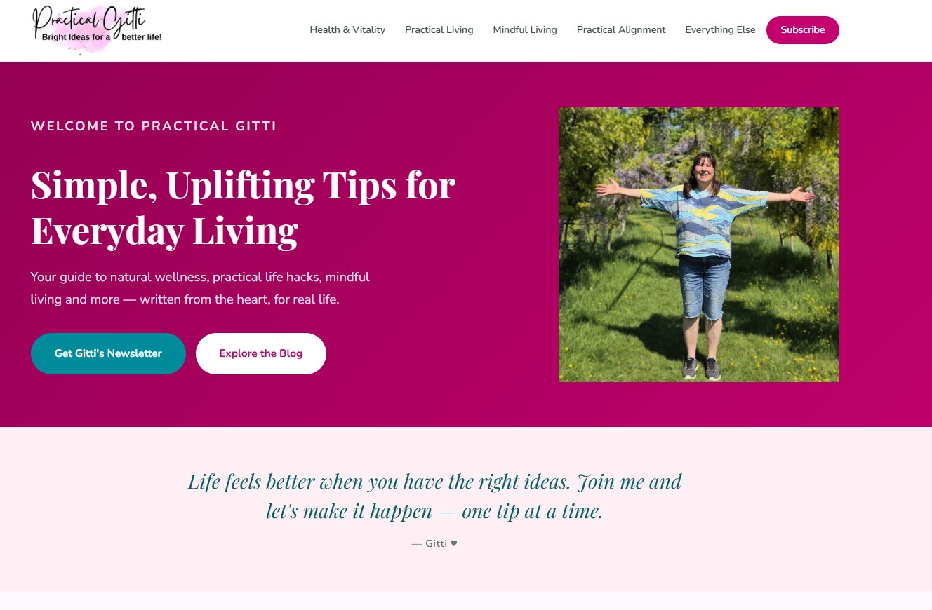 My new Self-Care Website